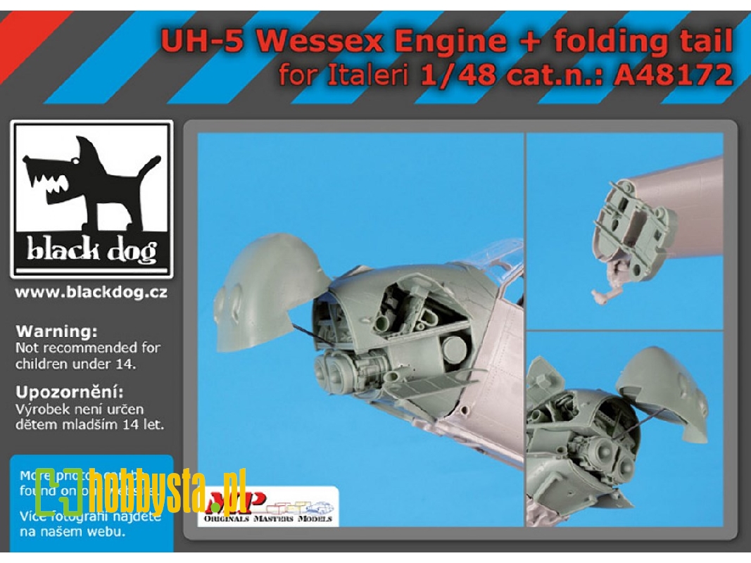 Uh-5 Wessex Engine + Folding Tail For Italeri - zdjęcie 1
