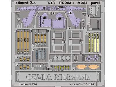  OV-1A interior 1/48 - Roden - blaszki - zdjęcie 2