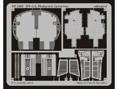  OV-1A interior 1/48 - Roden - blaszki - zdjęcie 3