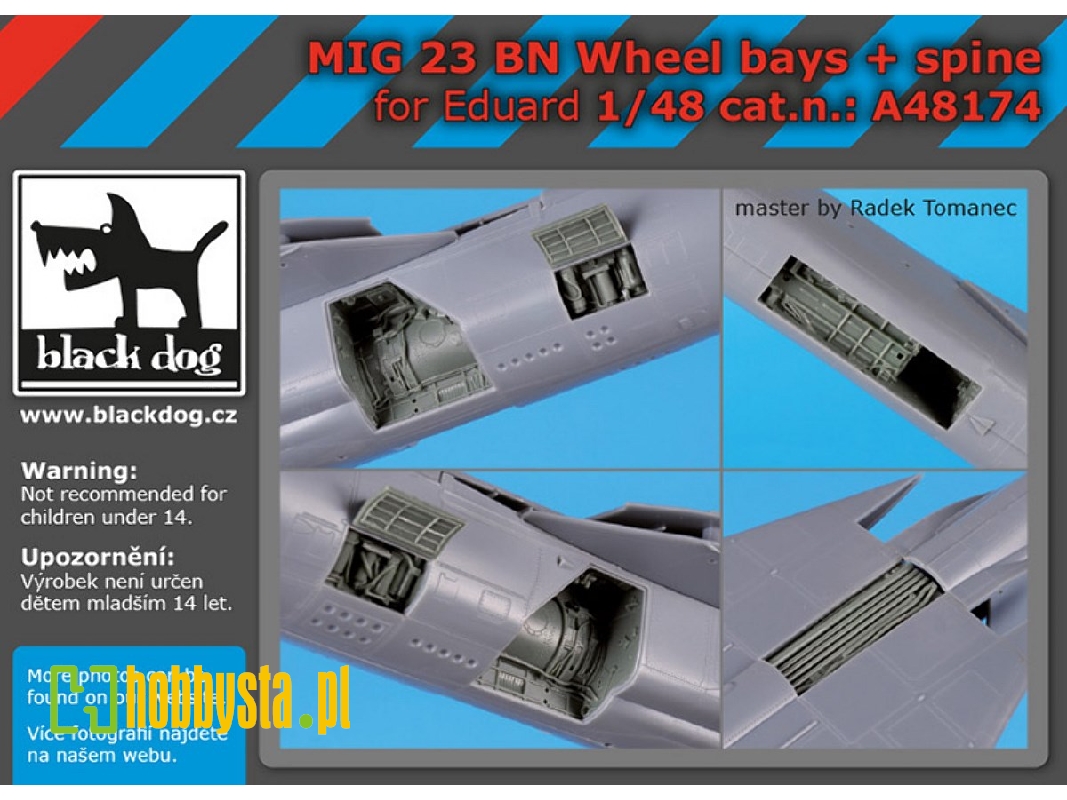 Mig 23 Bn Wheel Bays+spine For Eduard - zdjęcie 1 Mig 23 Bn Wheel Bays+spine For Eduard - zdjęcie 1