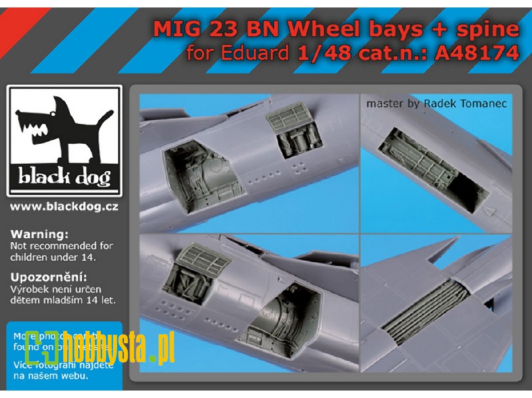 Mig 23 Bn Wheel Bays+spine For Eduard - zdjęcie 1