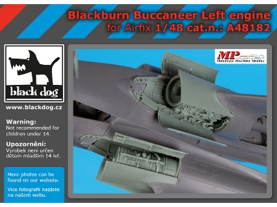 Blackburn Buccanneer Left Engine For Airfix - zdjęcie 1