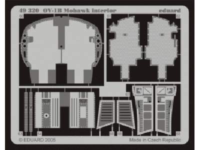  OV-1B interior 1/48 - Roden - blaszki - zdjęcie 1