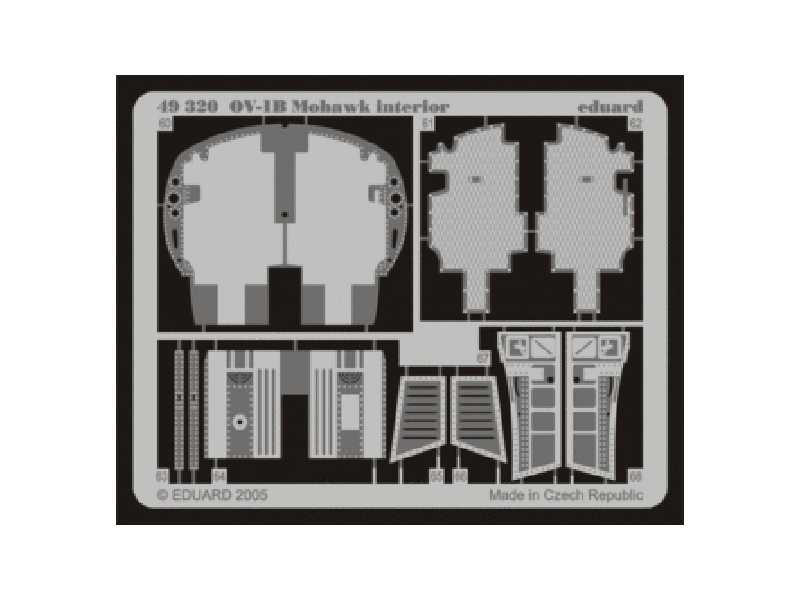 OV-1B interior 1/48 - Roden - blaszki - zdjęcie 1 OV-1B interior 1/48 - Roden - blaszki - zdjęcie 1