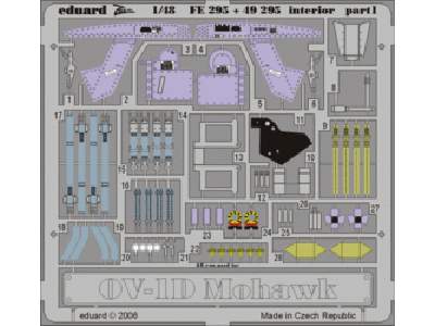  OV-1D interior 1/48 - Roden - blaszki - zdjęcie 1