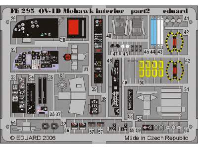  OV-1D interior 1/48 - Roden - blaszki - zdjęcie 3