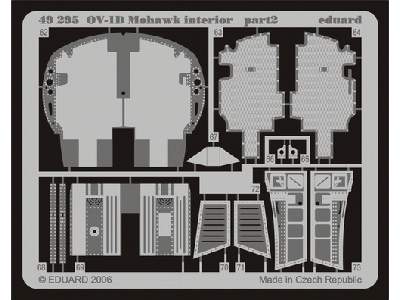  OV-1D interior 1/48 - Roden - blaszki - zdjęcie 4