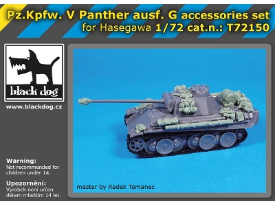 Pz.Kpfw V Panther Ausf G Accessories Set For Hasegawa - zdjęcie 1