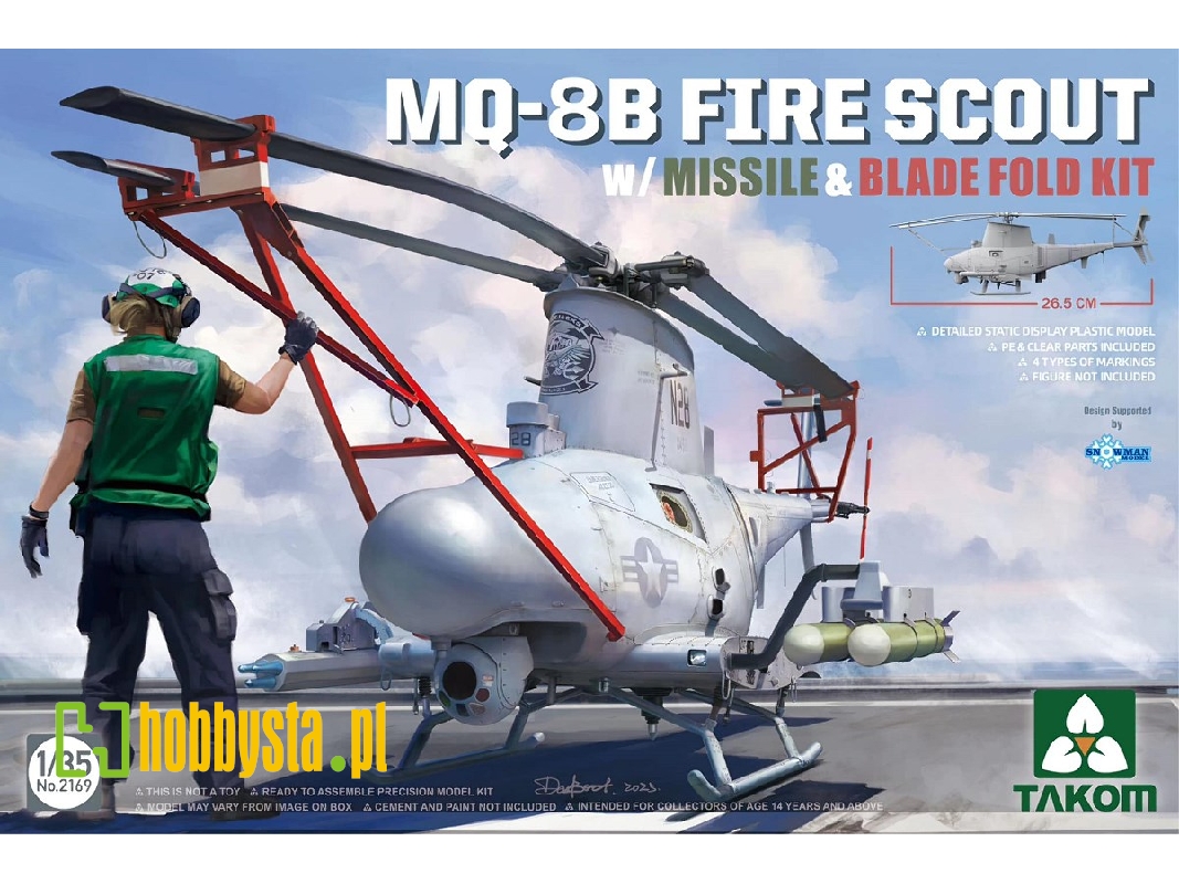 MQ-8B Fire Scout w/missile and blade fold kit - zdjęcie 1
