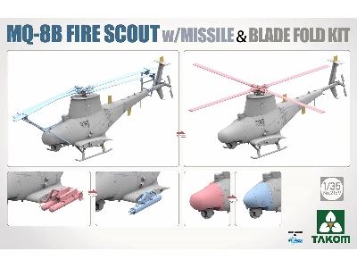 MQ-8B Fire Scout w/missile and blade fold kit - zdjęcie 2