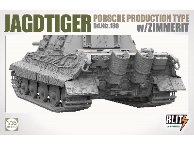 Jagdtiger Sd.Kfz. 186 Porsche production type w/Zimmerit - zdjęcie 4