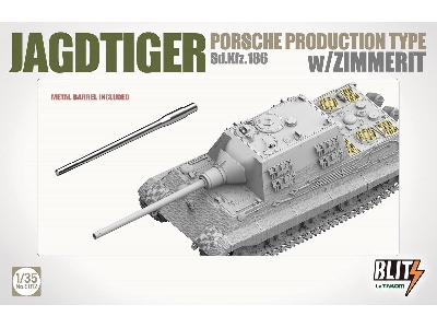 Jagdtiger Sd.Kfz. 186 Porsche production type w/Zimmerit - zdjęcie 7