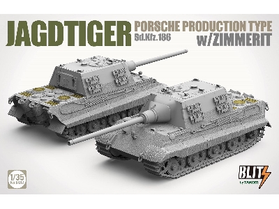 Jagdtiger Sd.Kfz. 186 Porsche production type w/Zimmerit - zdjęcie 8