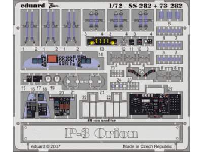  P-3 interior S. A. 1/72 - Hasegawa - blaszki - zdjęcie 1