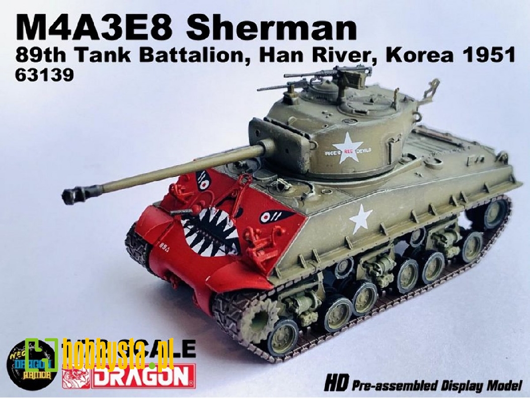 M4a3e8 Sherman 89th Tank Battalion, Han River, Korea 1951 - zdjęcie 1 M4a3e8 Sherman 89th Tank Battalion, Han River, Korea 1951 - zdjęcie 1