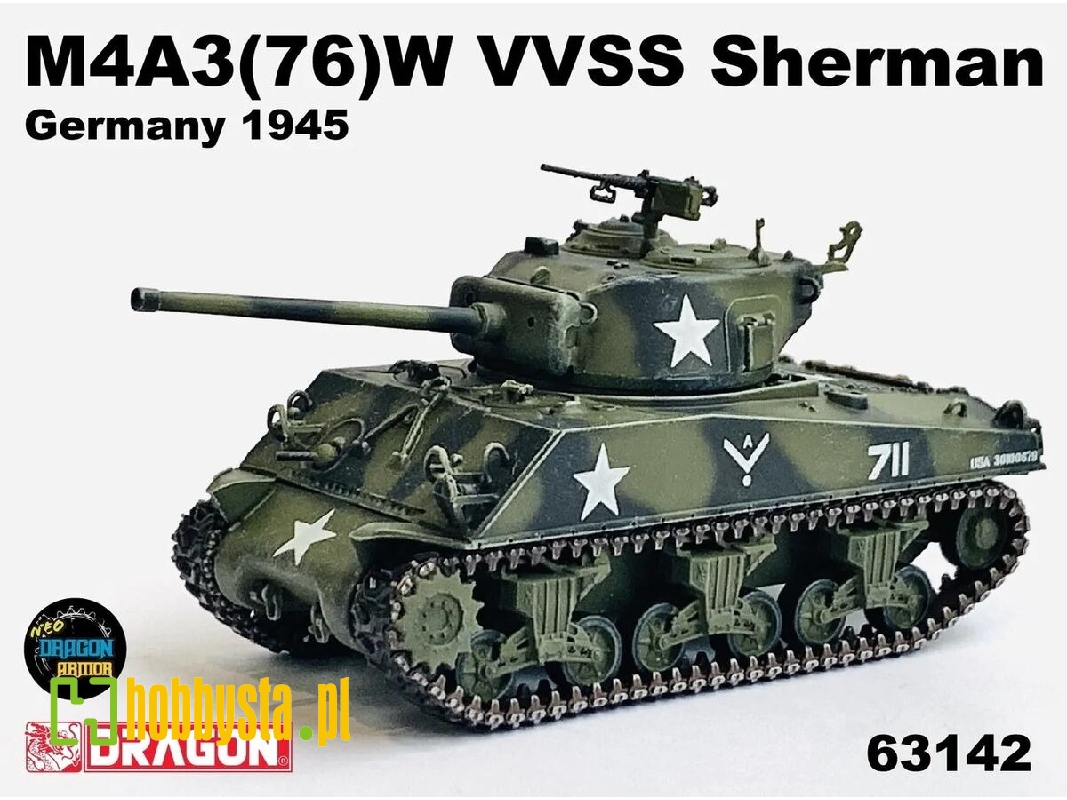 M4a3(76)w Vvss Sherman Germany 1945 - zdjęcie 1 M4a3(76)w Vvss Sherman Germany 1945 - zdjęcie 1