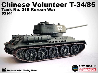 Chinese Volunteer T-34/85 Tank No.215 Korean War - zdjęcie 3