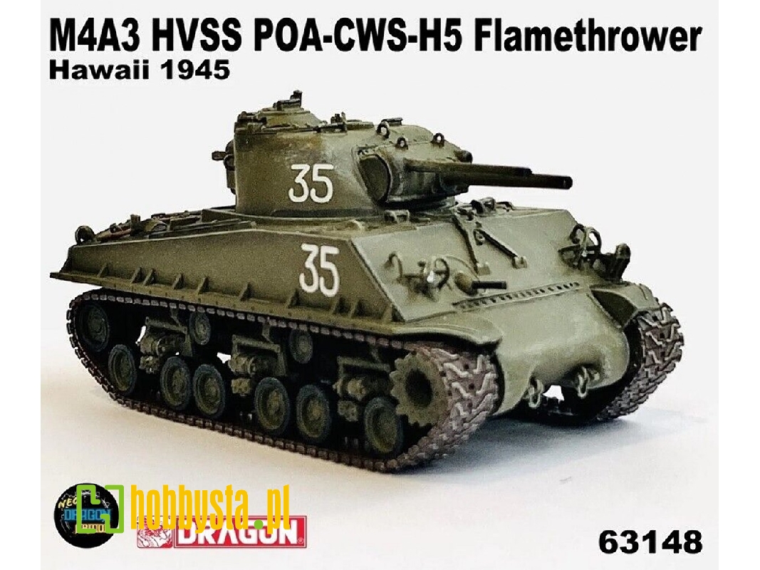 M4a3 Hvss Poa-cws-h5 Flamethrower Hawaii 1945 - zdjęcie 1 M4a3 Hvss Poa-cws-h5 Flamethrower Hawaii 1945 - zdjęcie 1
