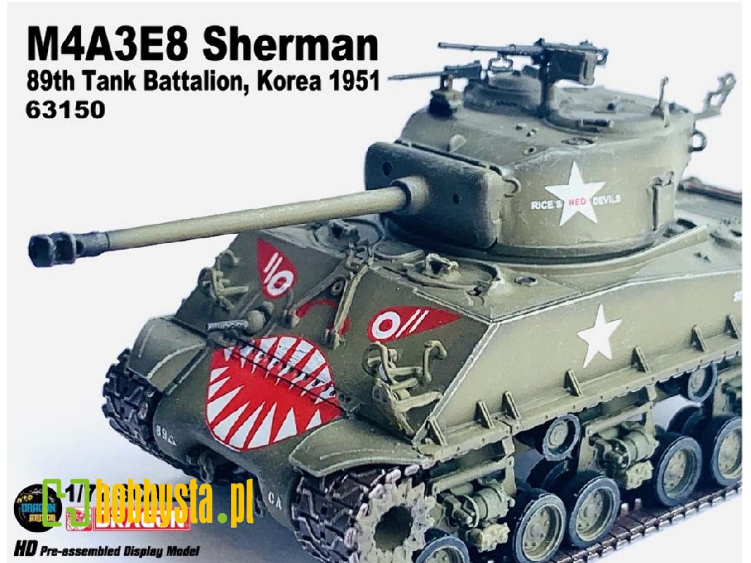 M4a3e8 Sherman 89th Tank Battalion, Korea 1951 - zdjęcie 1 M4a3e8 Sherman 89th Tank Battalion, Korea 1951 - zdjęcie 1