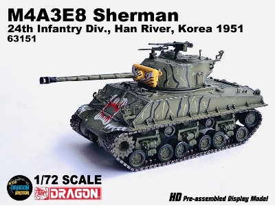 M4a3e8 Sherman 24th Infantry Div., Han River, Korea 1951 - zdjęcie 1