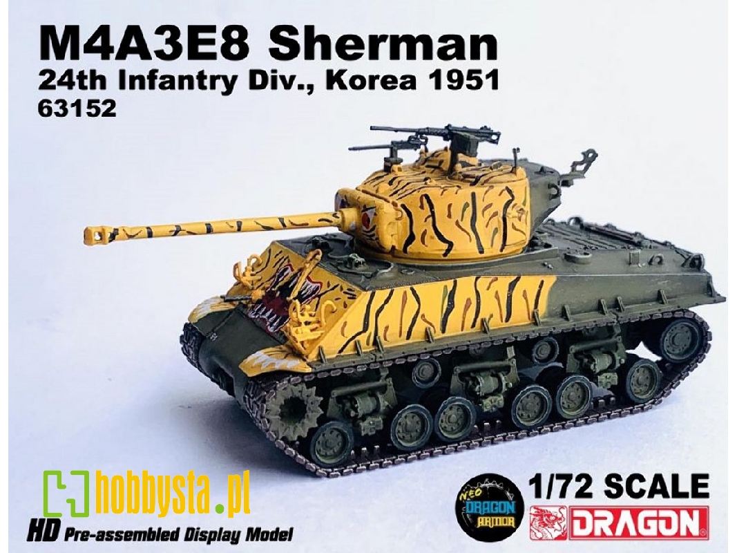 M4a3e8 Sherman 24th Infantry Div., Korea 1951 - zdjęcie 1 M4a3e8 Sherman 24th Infantry Div., Korea 1951 - zdjęcie 1