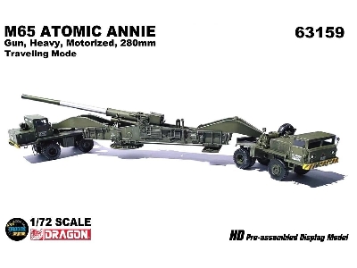 M65 Atomic Annie Gun, Heavy, Motorized, 280mm Travelling Mode - zdjęcie 1