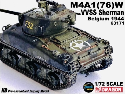 M4a1 (76)w Vvss Sherman Belgium 1944 - zdjęcie 2