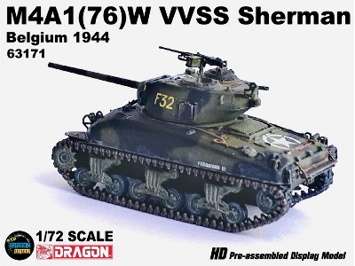 M4a1 (76)w Vvss Sherman Belgium 1944 - zdjęcie 3