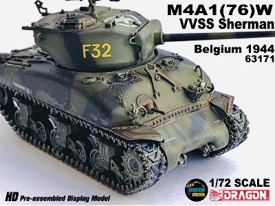 M4a1 (76)w Vvss Sherman Belgium 1944 - zdjęcie 4