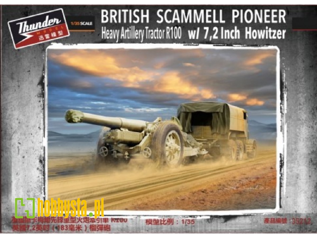 British Scammell Pioneer Heavy Artillery Tractor R100 W/ 7,2 Inch Howitzer - zdjęcie 1