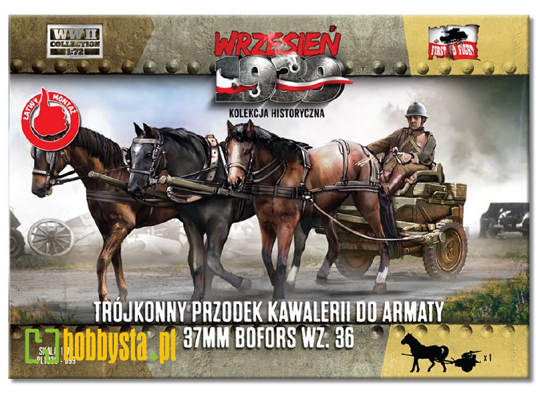 Trójkonny przodek kawalerii do armaty 37mm Bofors wz. 36 - zdjęcie 1 Trójkonny przodek kawalerii do armaty 37mm Bofors wz. 36 - zdjęcie 1