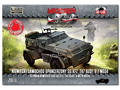 Niemiecki samochód opancerzony Sd.Kfz 247 Ausf. B z MG 34 - zdjęcie 1