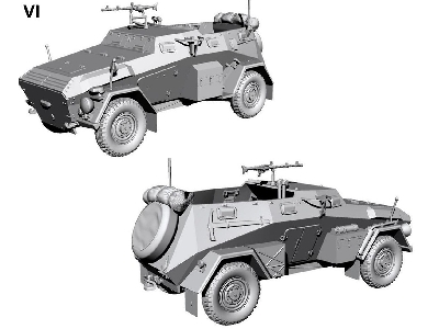 Niemiecki samochód opancerzony Sd.Kfz 247 Ausf. B z MG 34 - zdjęcie 7