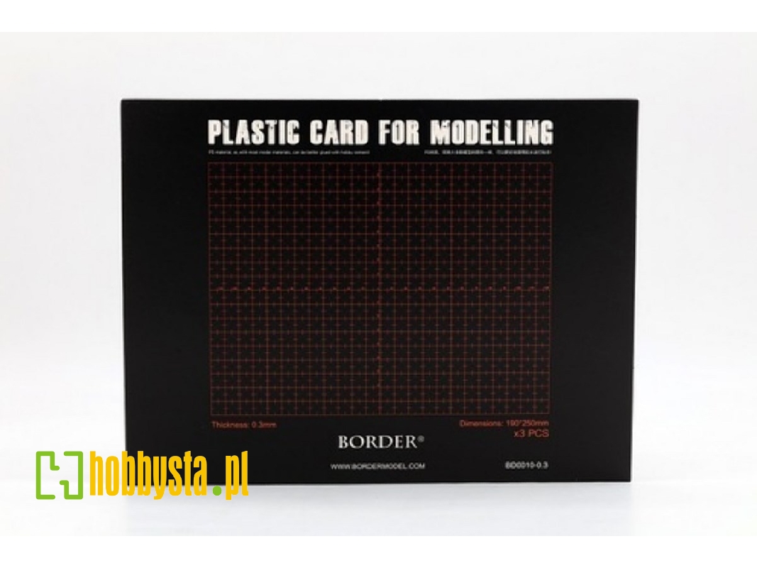 Plastic Card For Modelling 0,3mm (3 Pcs.) - zdjęcie 1 Plastic Card For Modelling 0,3mm (3 Pcs.) - zdjęcie 1
