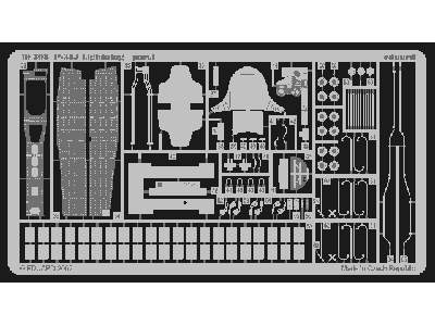  P-38J 1/48 - Hasegawa - blaszki - zdjęcie 2