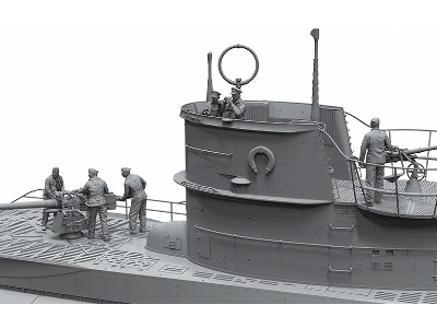 German Submarines & Commanders Set Of 6 Resin Figures - zdjęcie 6