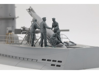 German Submarines & Commanders Loading 5 Pcs Resin Figures - zdjęcie 5