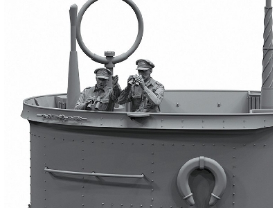 German Submarines & Commanders Loading 5 Pcs Resin Figures - zdjęcie 7