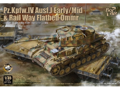 Pz.Kpfw. Iv Ausf. J Early/Mid And Rail Way Flatbed Ommr (2 In 1) - zdjęcie 1