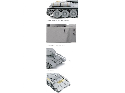 T-34/85 Composite Turret 112 Plant W/5 Resin Figures And Workable Track And Suspension And Metal Gun Barrel - zdjęcie 4
