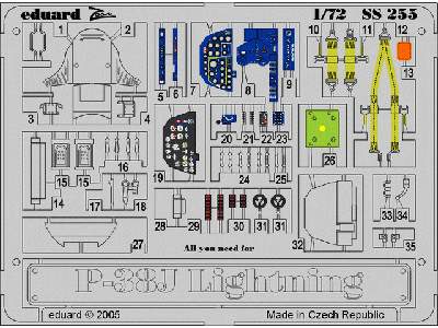  P-38J 1/72 - Academy Minicraft - blaszki - zdjęcie 2