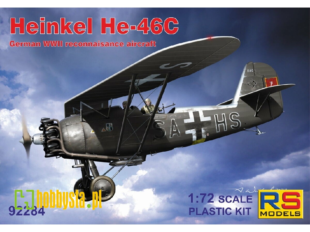 Heinkel He-46c Nachtschlacht - German Wwii Reconnaissance Aircraft - zdjęcie 1