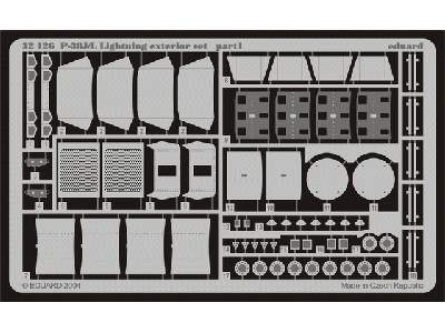  P-38J/ L exterior 1/32 - Trumpeter - blaszki - zdjęcie 2