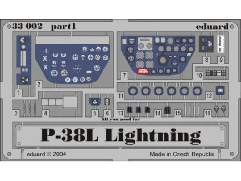 P-38L dashboard 1/32 - Trumpeter - blaszki - zdjęcie 1 P-38L dashboard 1/32 - Trumpeter - blaszki - zdjęcie 1