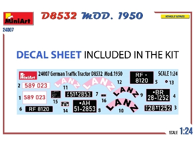 German Traffic Tractor D8532  Mod.1950 - zdjęcie 12