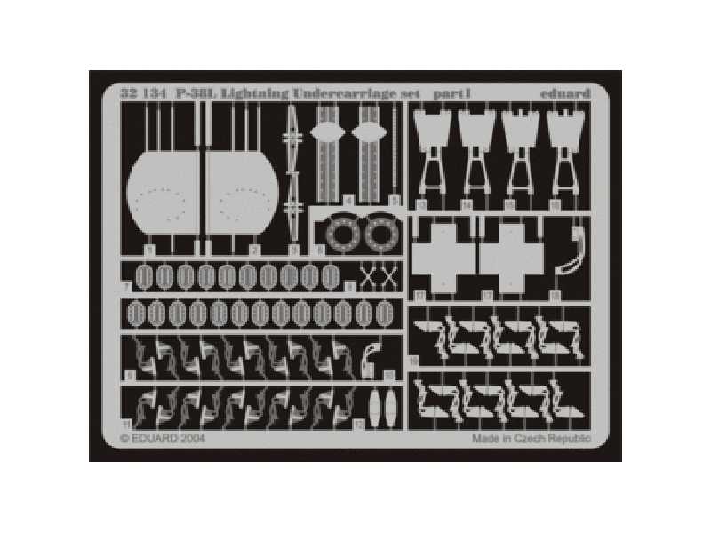  P-38L undercarriage 1/32 - Trumpeter - blaszki - zdjęcie 1