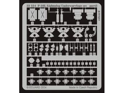  P-38L undercarriage 1/32 - Trumpeter - blaszki - zdjęcie 3