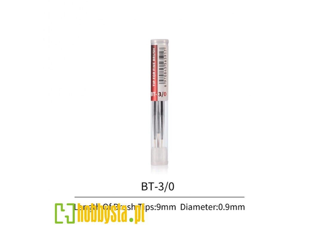 Fbt-3/0 Fine Brush Tips 3/0 (3 Pcs) - zdjęcie 1 Fbt-3/0 Fine Brush Tips 3/0 (3 Pcs) - zdjęcie 1
