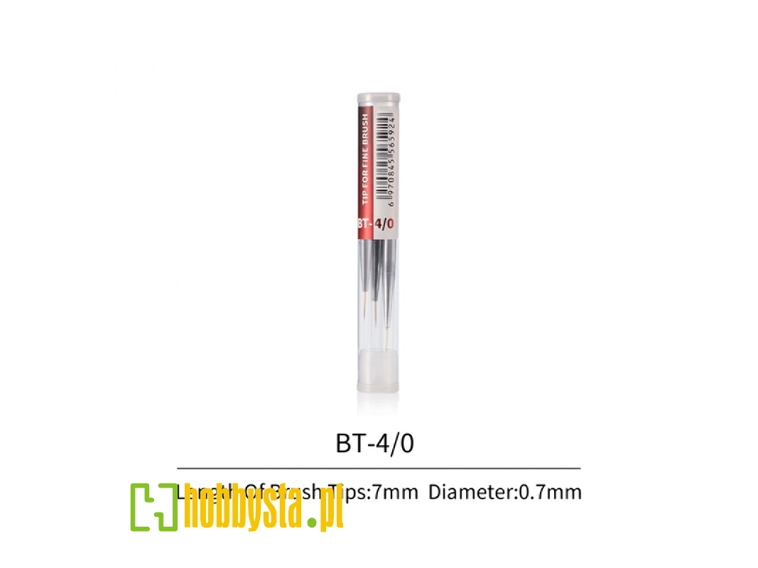 Fbt-4/0 Fine Brush Tips 4/0 (3 Pcs) - zdjęcie 1 Fbt-4/0 Fine Brush Tips 4/0 (3 Pcs) - zdjęcie 1