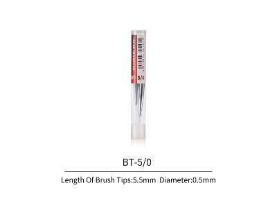 Fbt-5/0 Fine Brush Tips 5/0 (3 Pcs) - zdjęcie 1